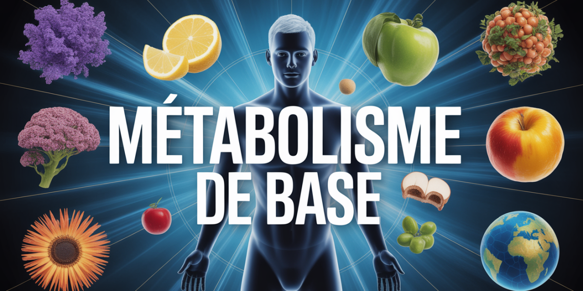 Vue stylisée métabolisme de base énergie alimentation