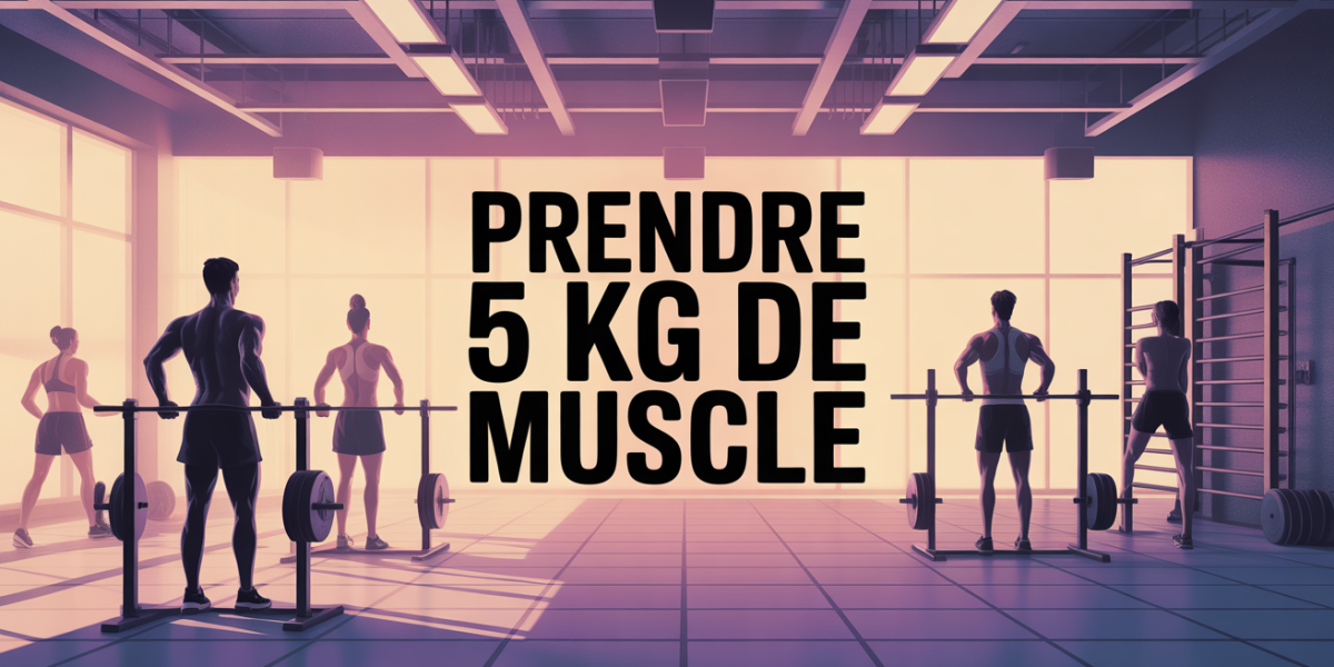 Salle de sport avec haltères pour prendre 5 kg de muscle