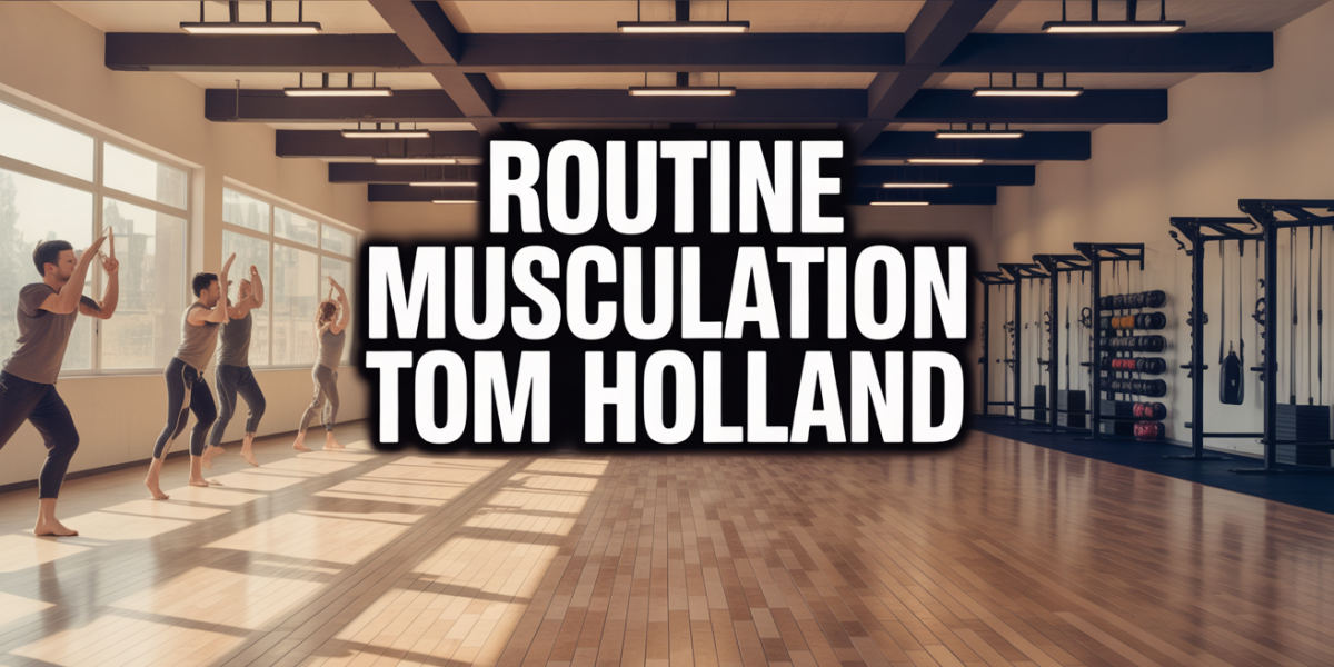 Routine musculation Tom Holland dans dojo energique