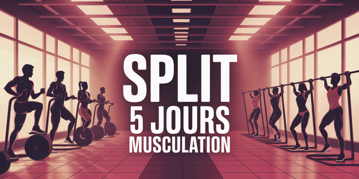 Salle de sport split 5 jours musculation, ambiance organisée